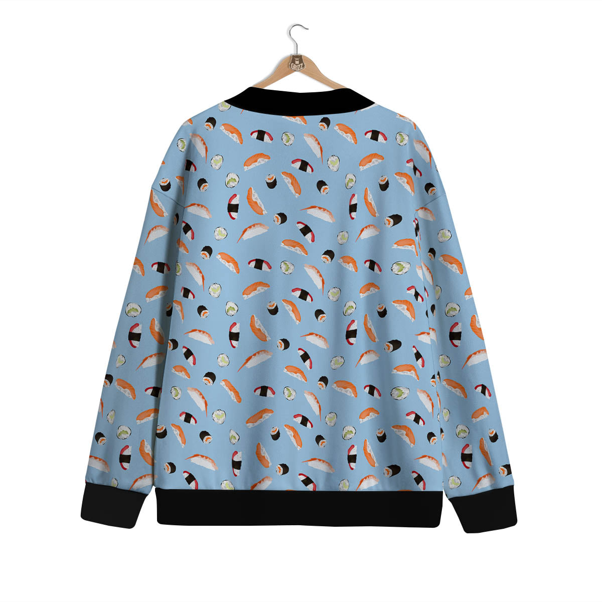 Rolls And Sushi Colorful Print Pattern Cardigan-grizzshop
