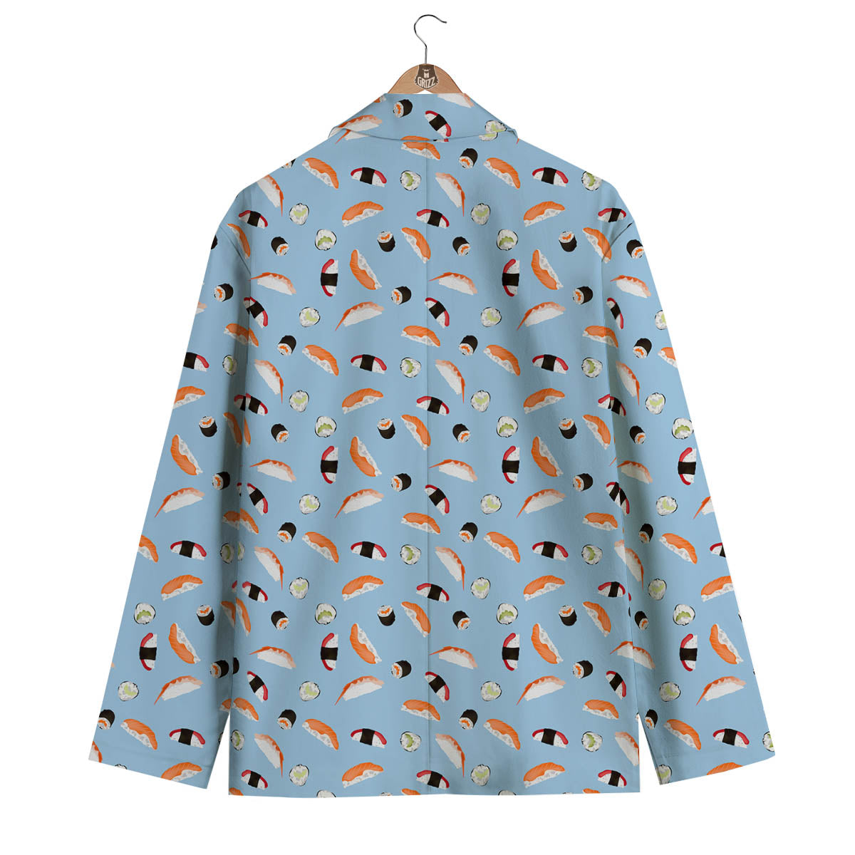 Rolls And Sushi Colorful Print Pattern Men's Blazer-grizzshop