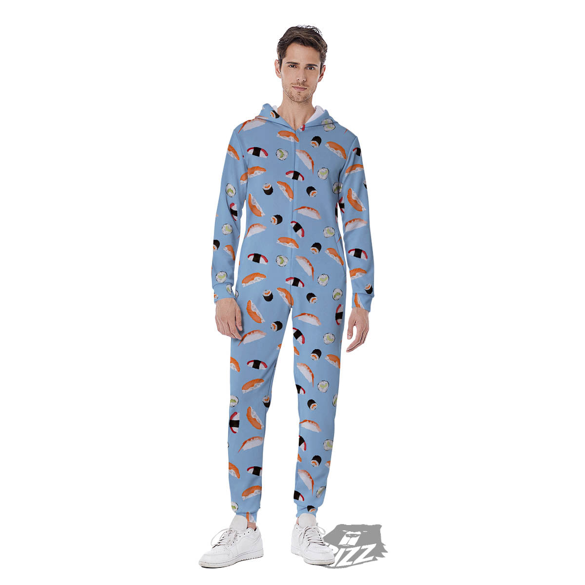 Rolls And Sushi Colorful Print Pattern Men's Jumpsuit-grizzshop