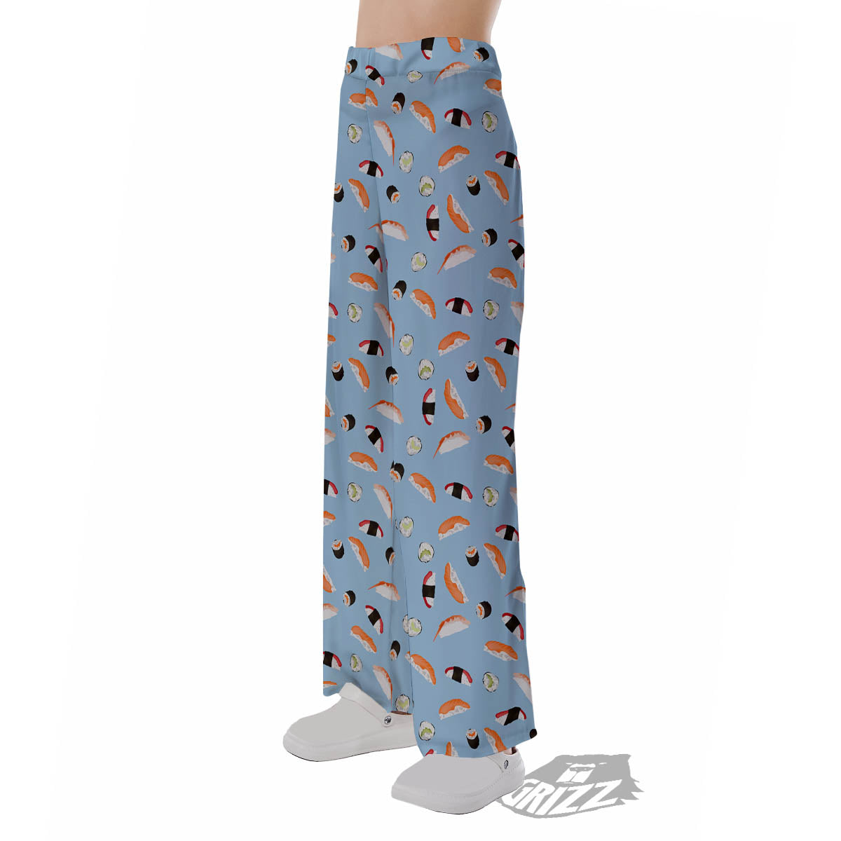 Rolls And Sushi Colorful Print Pattern Pajama Pants-grizzshop