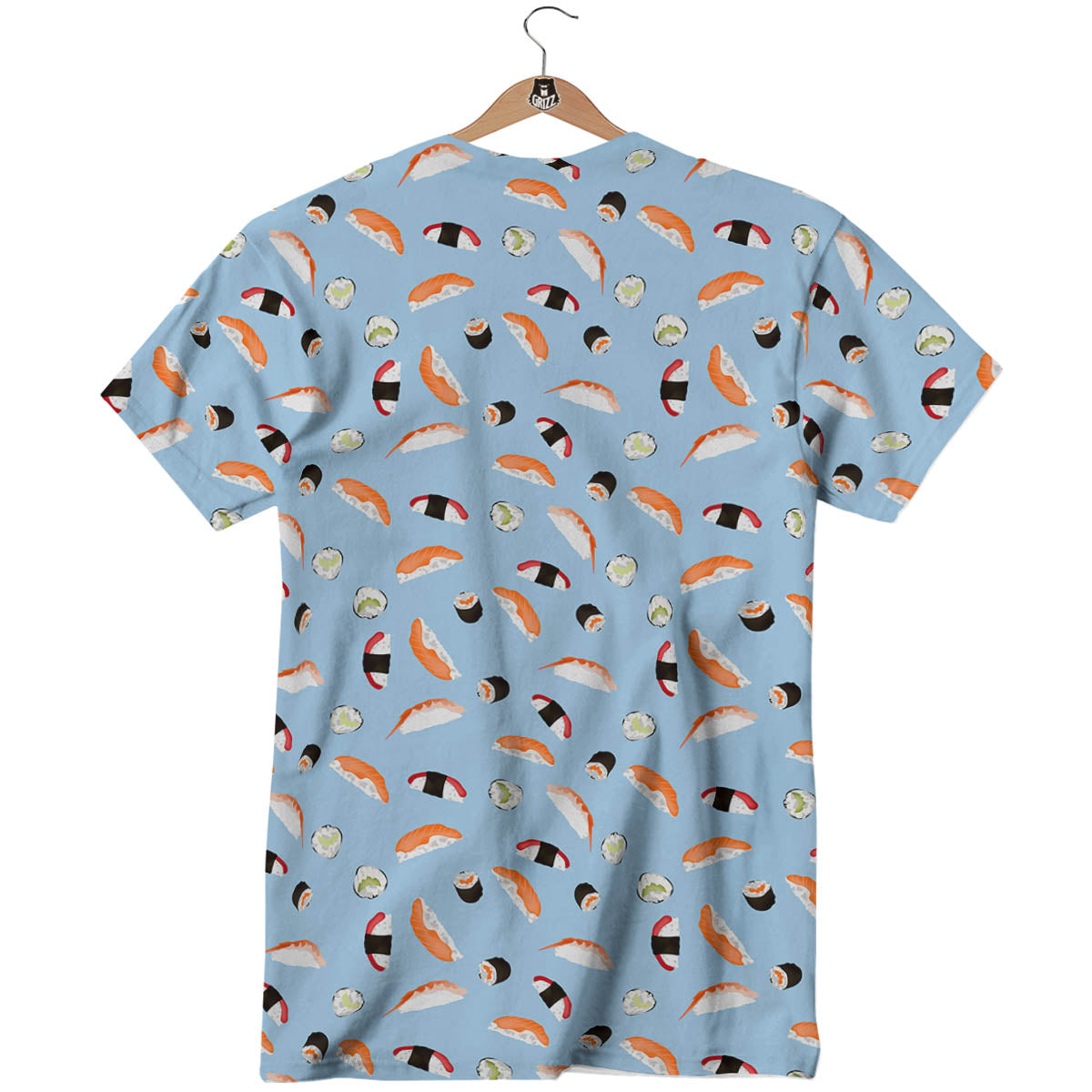 Rolls And Sushi Colorful Print Pattern T-Shirt-grizzshop