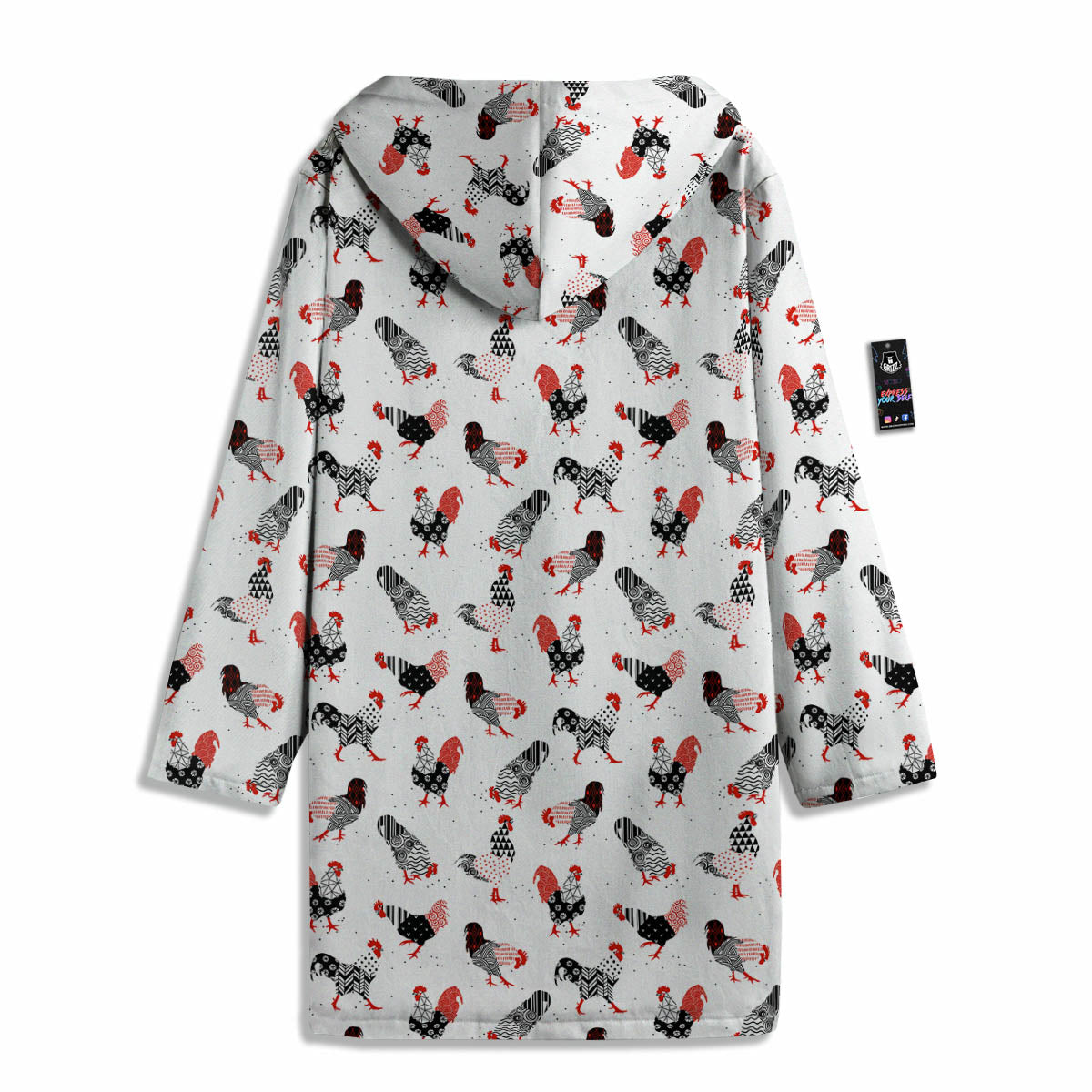 Rooster Chinese Print Pattern Men's Windbreaker Jacket-grizzshop
