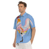 Rooster Colorful Print Men's Short Sleeve Shirts-grizzshop