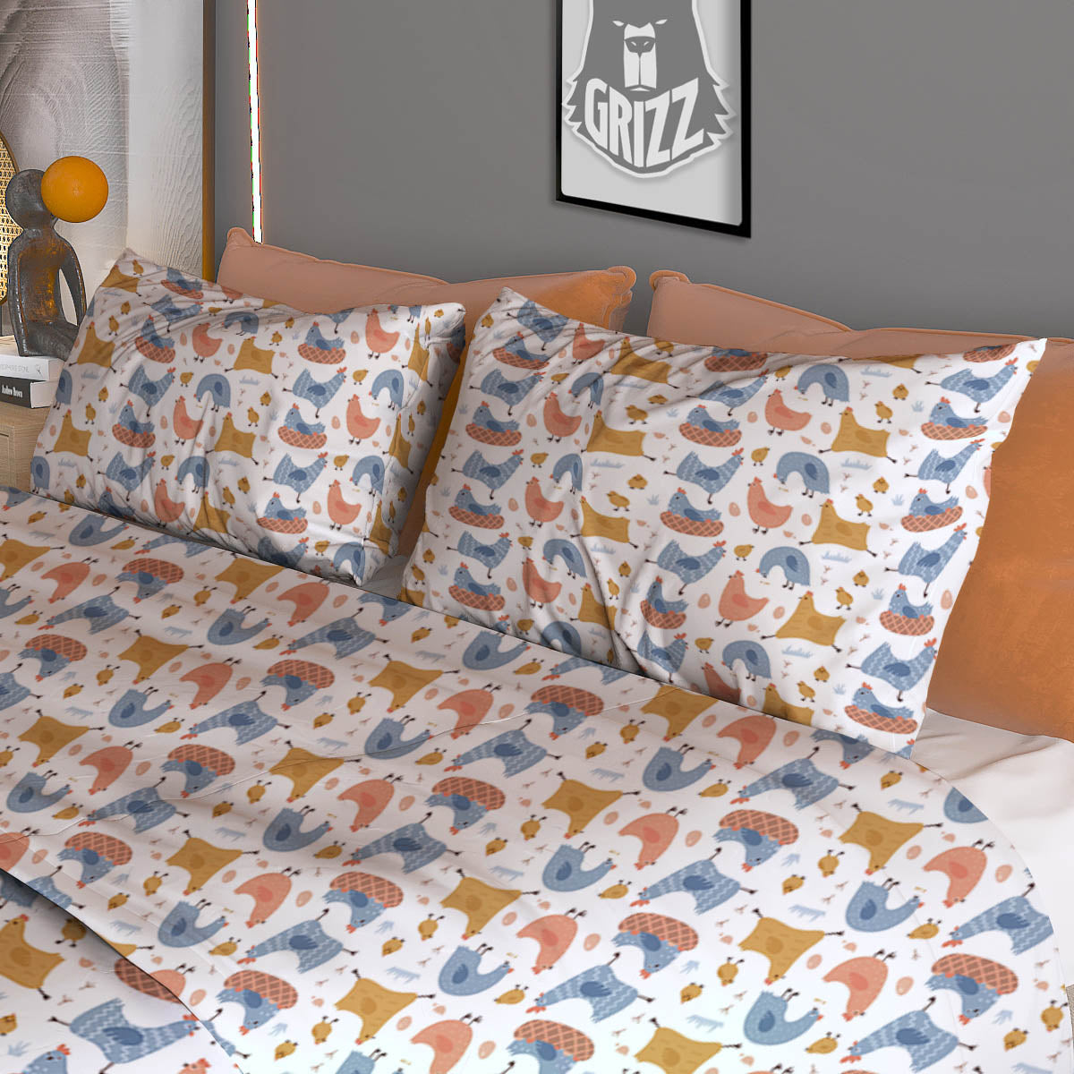 Puerto Rican Flag Grunge Print Duvet Cover Bedding Set