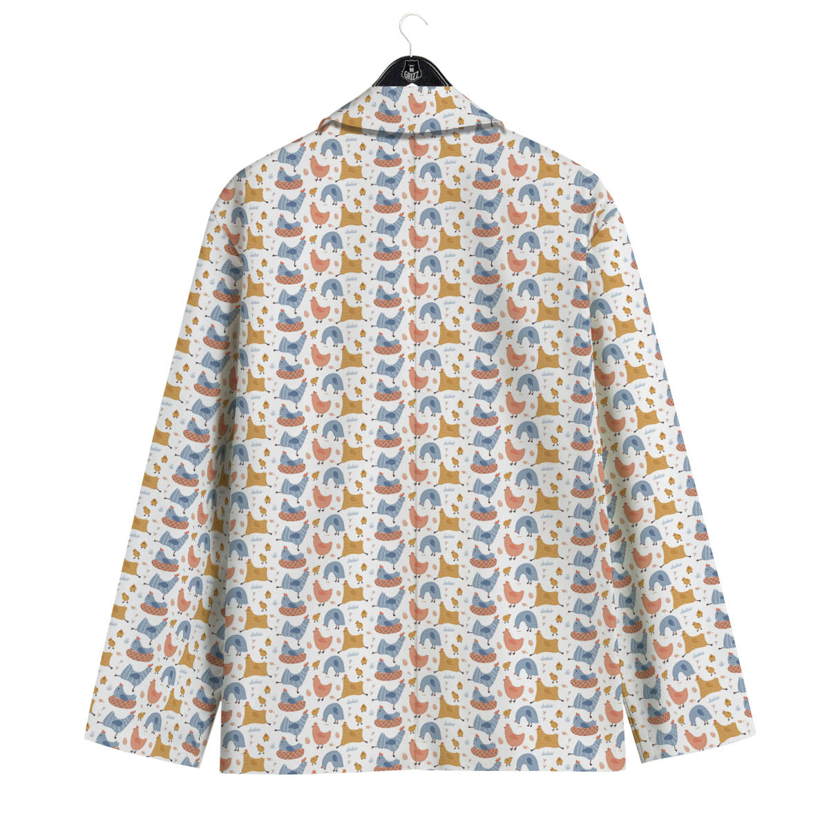 Rooster Colorful Print Pattern Men's Sport Coat-grizzshop