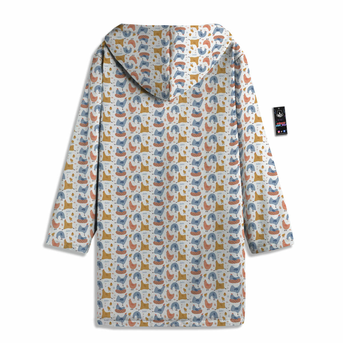 Rooster Colorful Print Pattern Men's Windbreaker Jacket-grizzshop