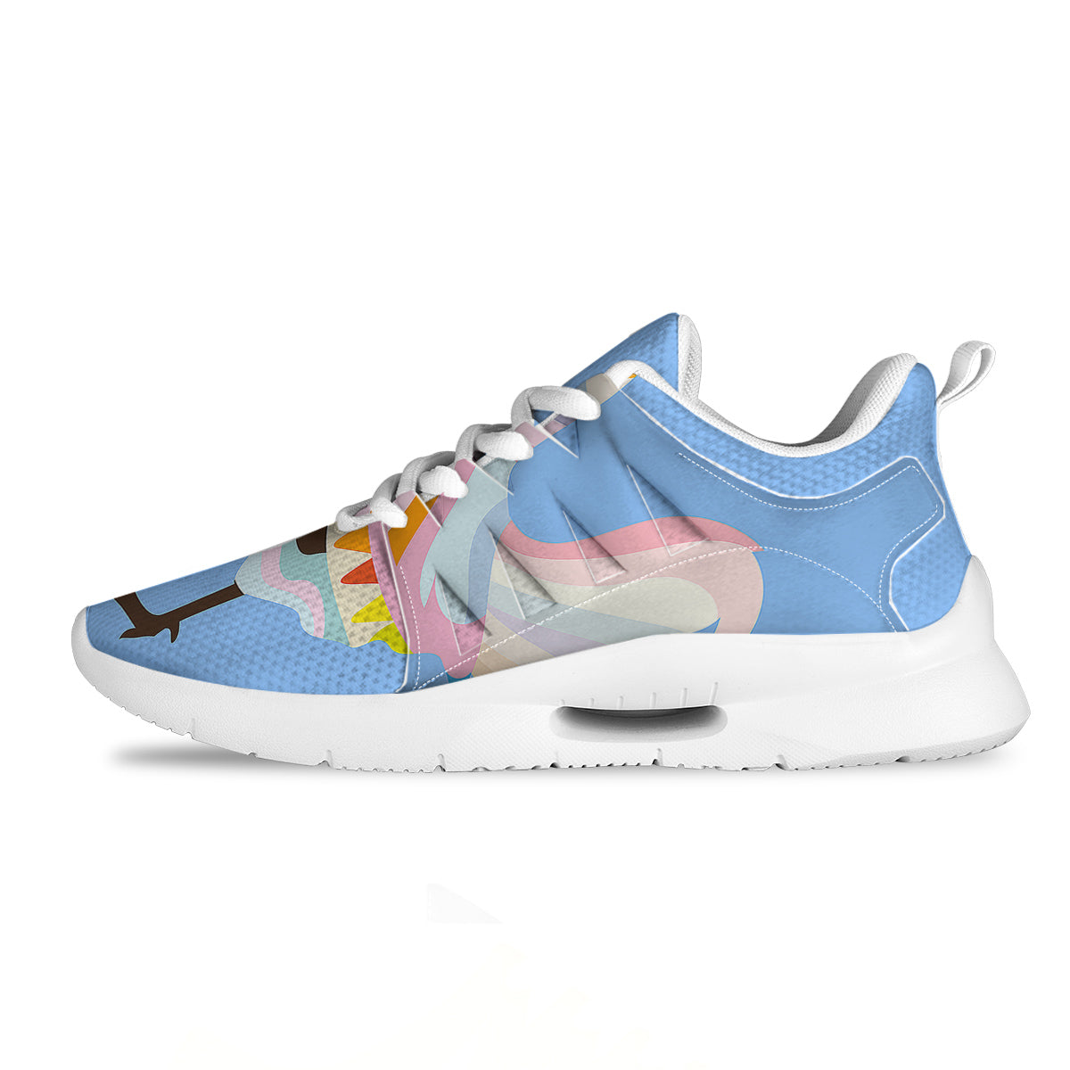 Rooster Colorful Print Tennis Shoes-grizzshop