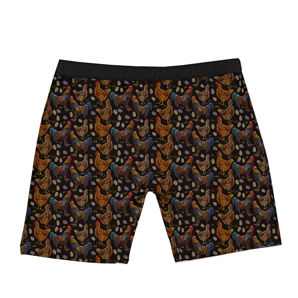 Rooster Embroidery Print Pattern Boxer Briefs-grizzshop