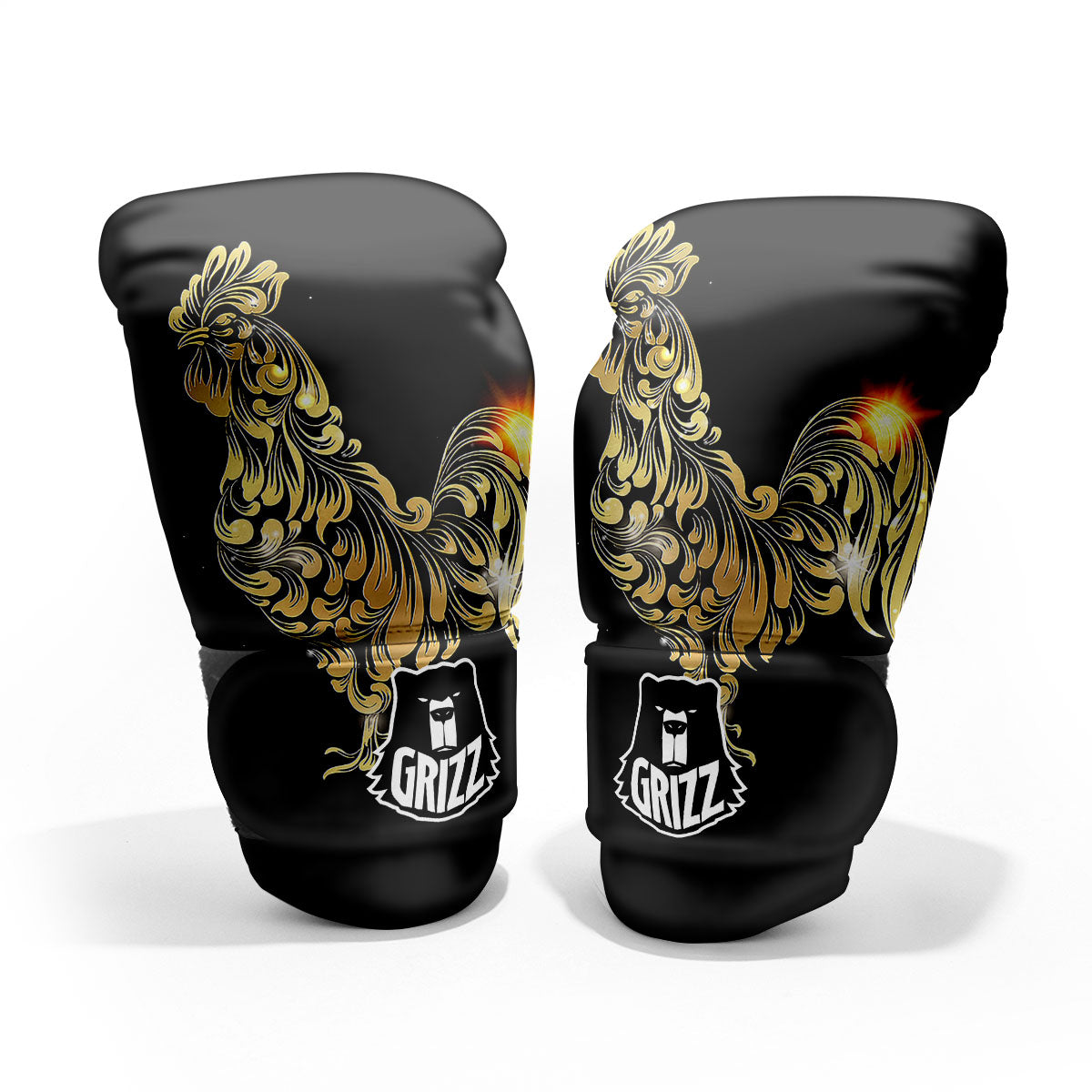 Rooster Golden Print Pro Boxing Glove