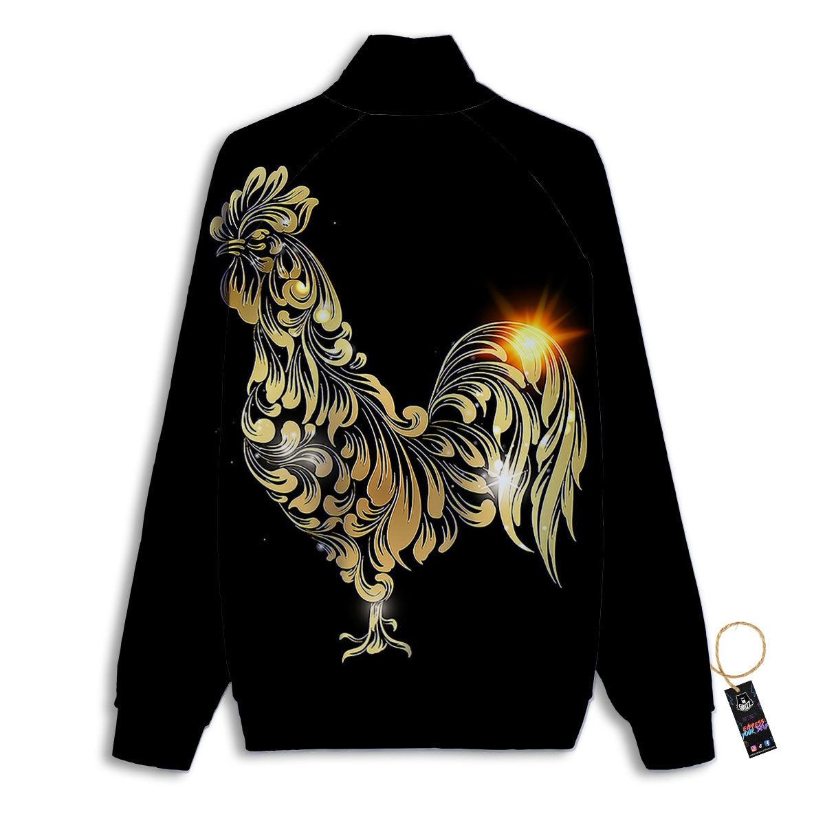 Rooster Golden Print Track Jacket-grizzshop