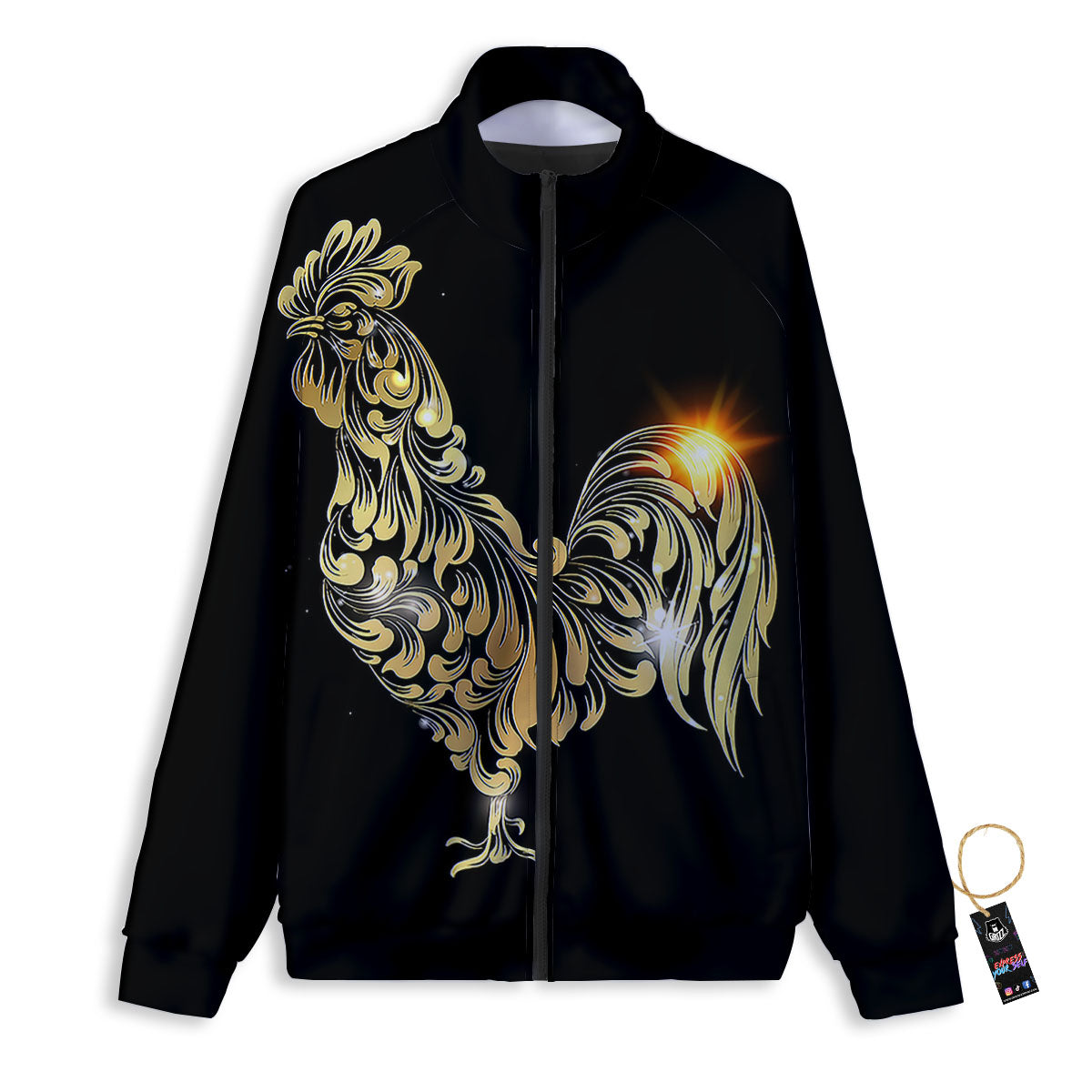 Rooster Golden Print Track Jacket-grizzshop