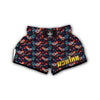 Rooster Hand Drawn Pattern Print Muay Thai Boxing Shorts-grizzshop