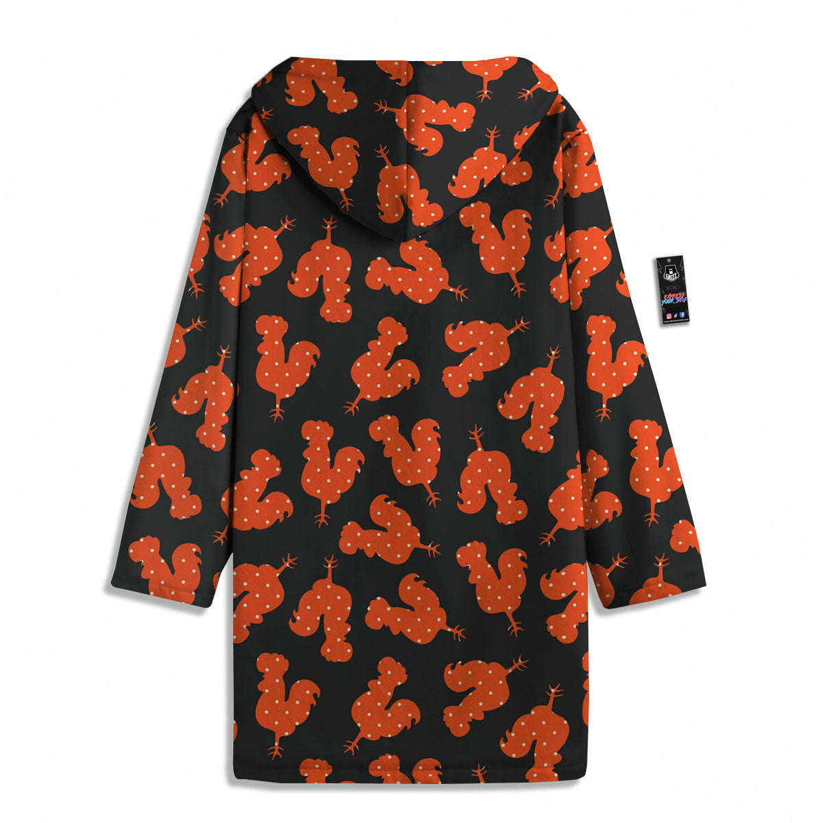 Rooster Polka Dot Print Pattern Men's Windbreaker Jacket-grizzshop