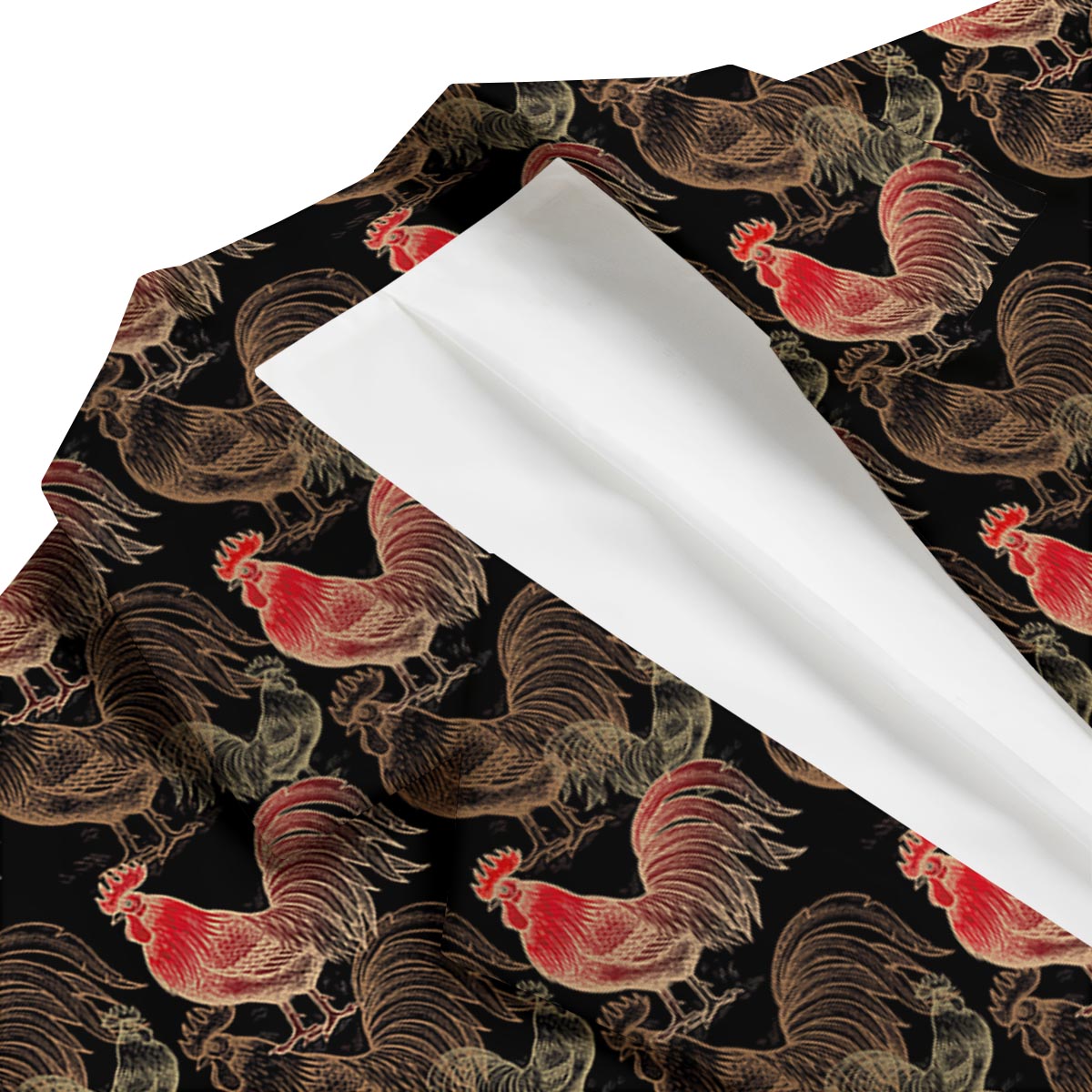 Rooster Print Pattern Men's Blazer-grizzshop