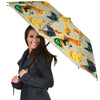 Rooster Watercolor Print Pattern Umbrella-grizzshop