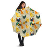 Rooster Watercolor Print Pattern Umbrella-grizzshop