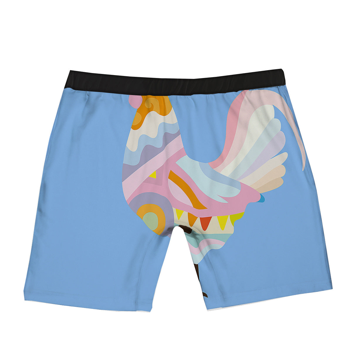 Rooster Colorful Print Boxer Briefs