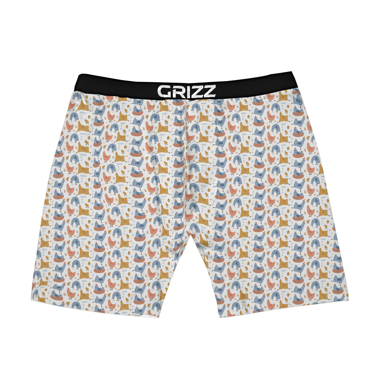 Rooster Colorful Print Pattern Boxer Briefs