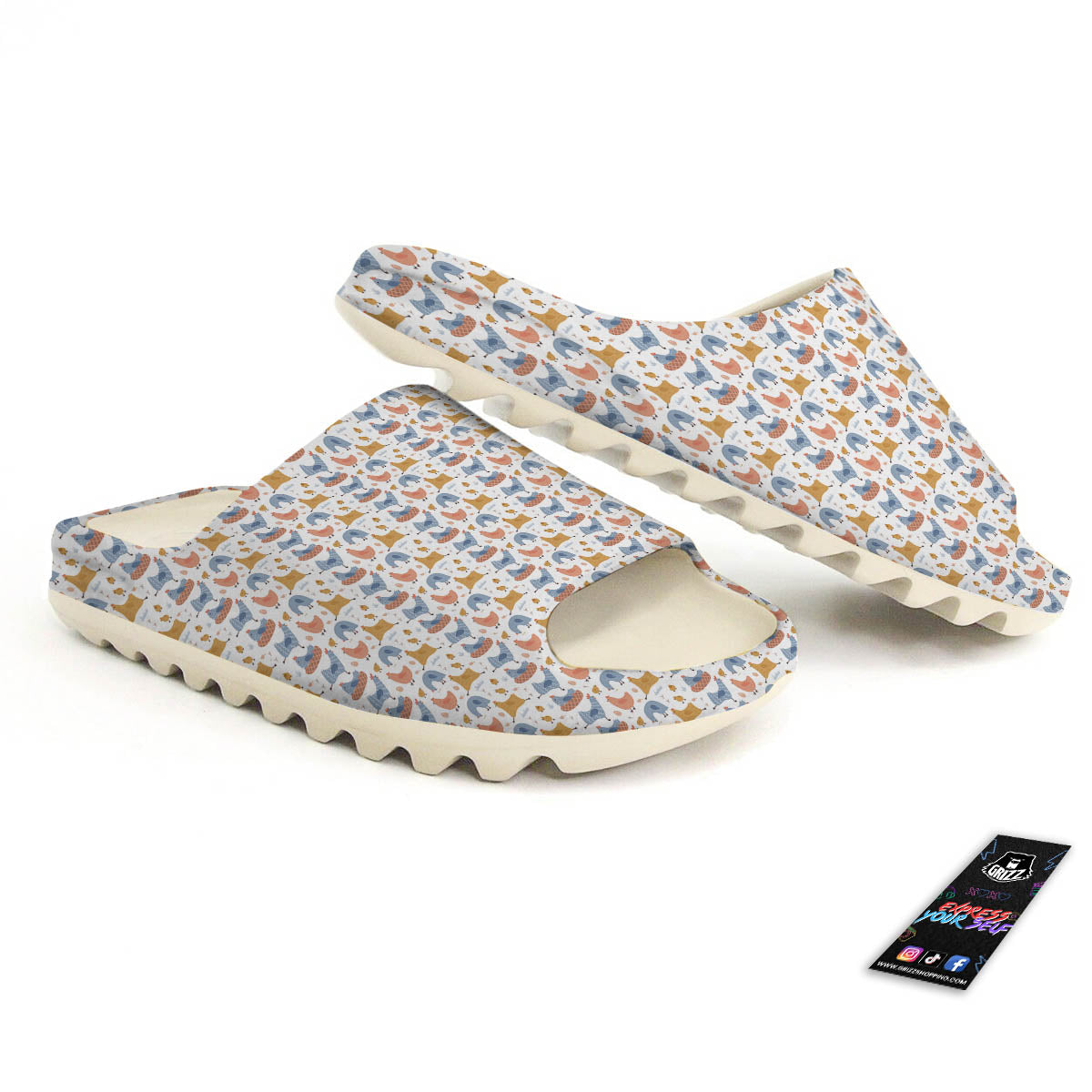 Rooster Colorful Print Pattern Sandals-grizzshop