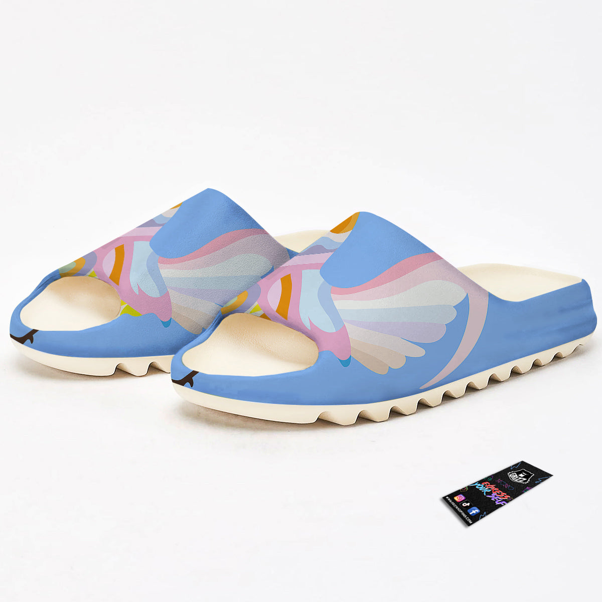 Rooster Colorful Print Sandals-grizzshop