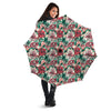 Rose And Zigzag Peony Print Pattern Umbrella-grizzshop