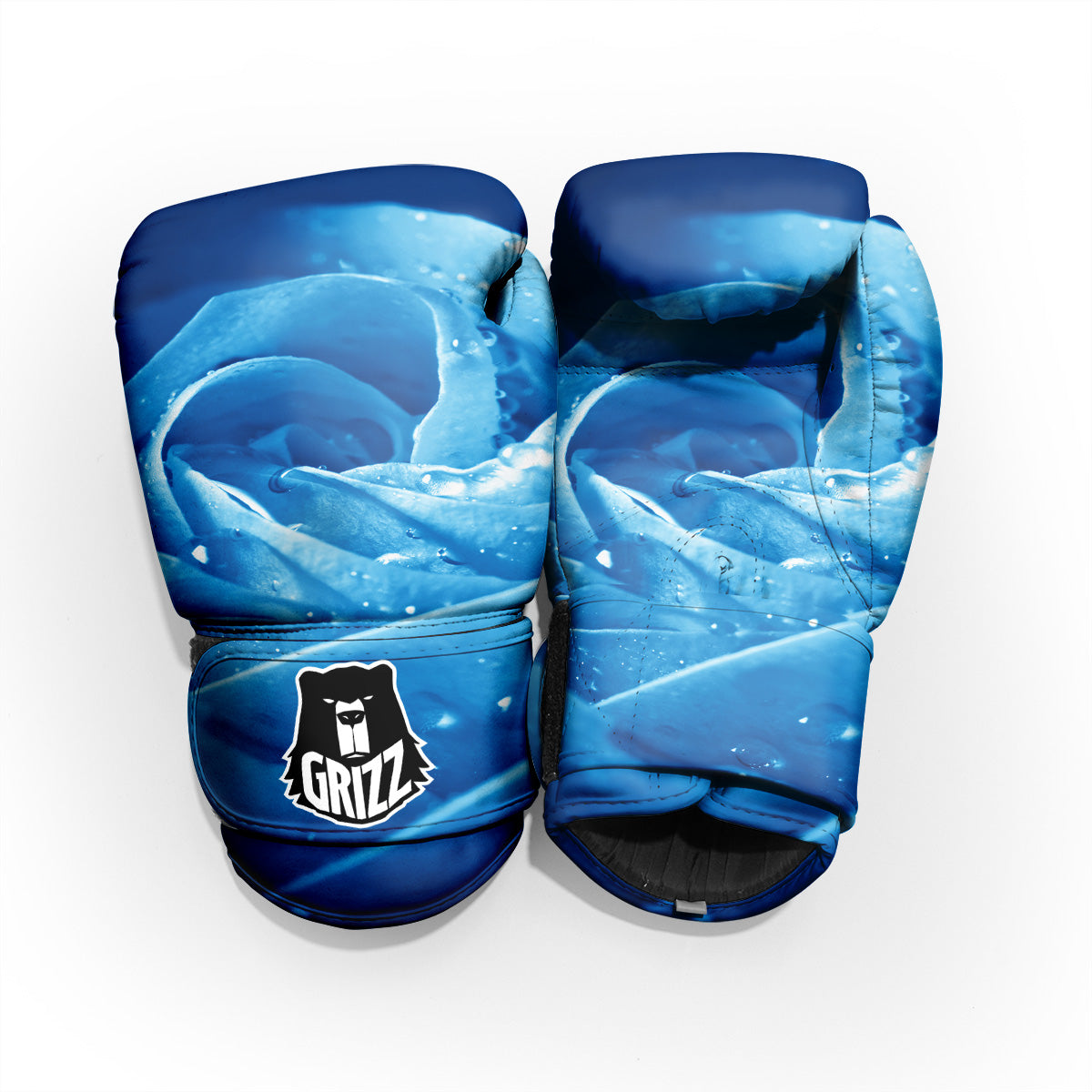 Rose Blue Print Pro Boxing Glove