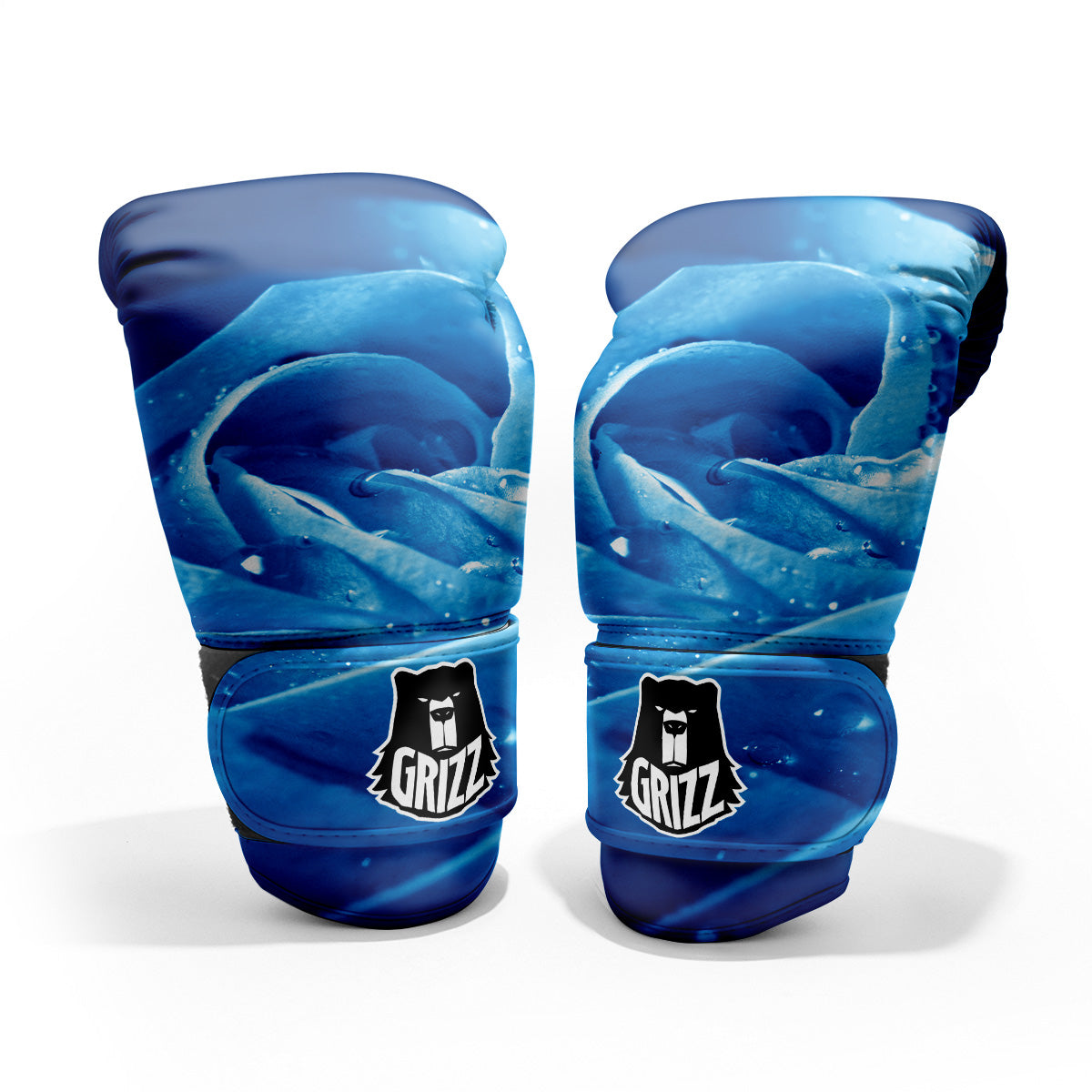 Rose Blue Print Pro Boxing Glove