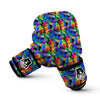 Rose Colorful Rainbow Pattern Print Boxing Gloves-grizzshop