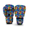 Rose Colorful Rainbow Pattern Print Boxing Gloves-grizzshop