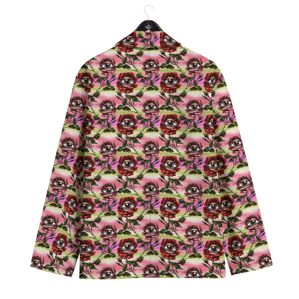 Rose Eyeball Print Pattern Men's Sport Coat-grizzshop