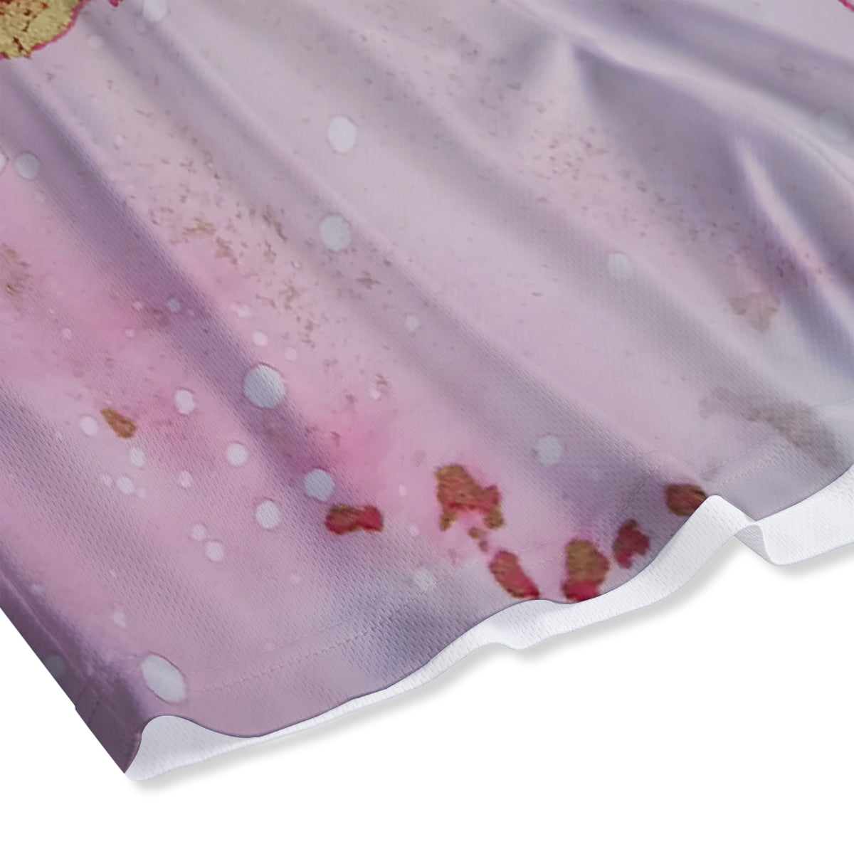 Space Dark Print Mesh Shorts