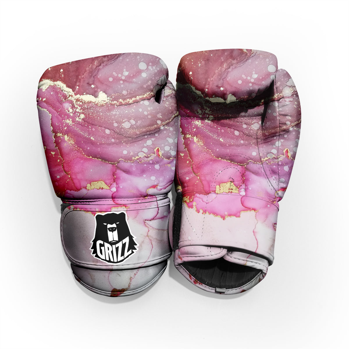 Rose Gold Marble Print Pro Boxing Glove