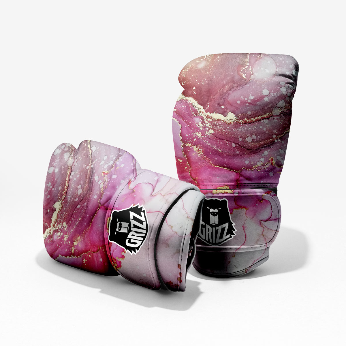Rose Gold Marble Print Pro Boxing Glove