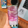 Rose Gold Marble Print Tumbler-grizzshop