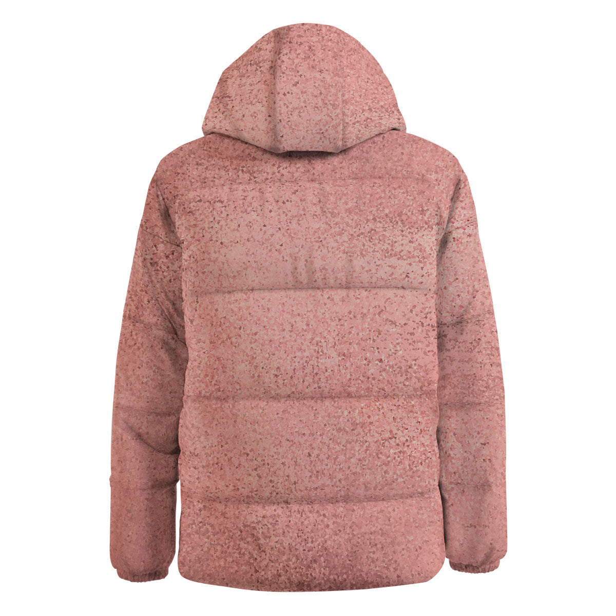 Rose Gold Texture Print Down Jacket-grizzshop