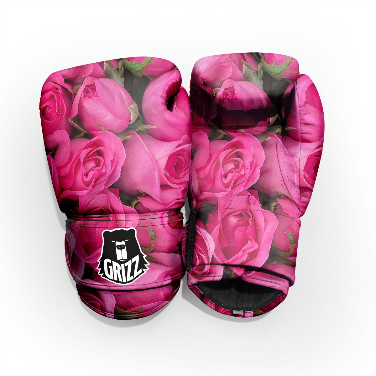 Rose Hot Pink Print Pro Boxing Glove