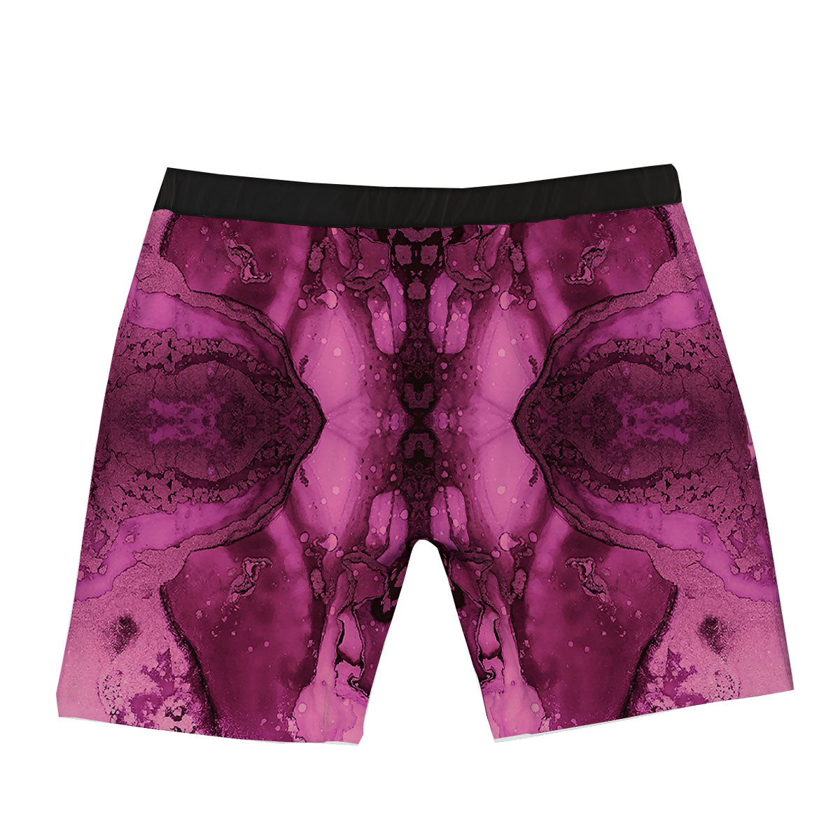Rose Kaleidoscope Pink Print Boxer Briefs-grizzshop