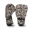 Rose Monarch Butterfly Pattern Print Boxing Gloves-grizzshop