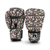 Rose Monarch Butterfly Pattern Print Boxing Gloves-grizzshop