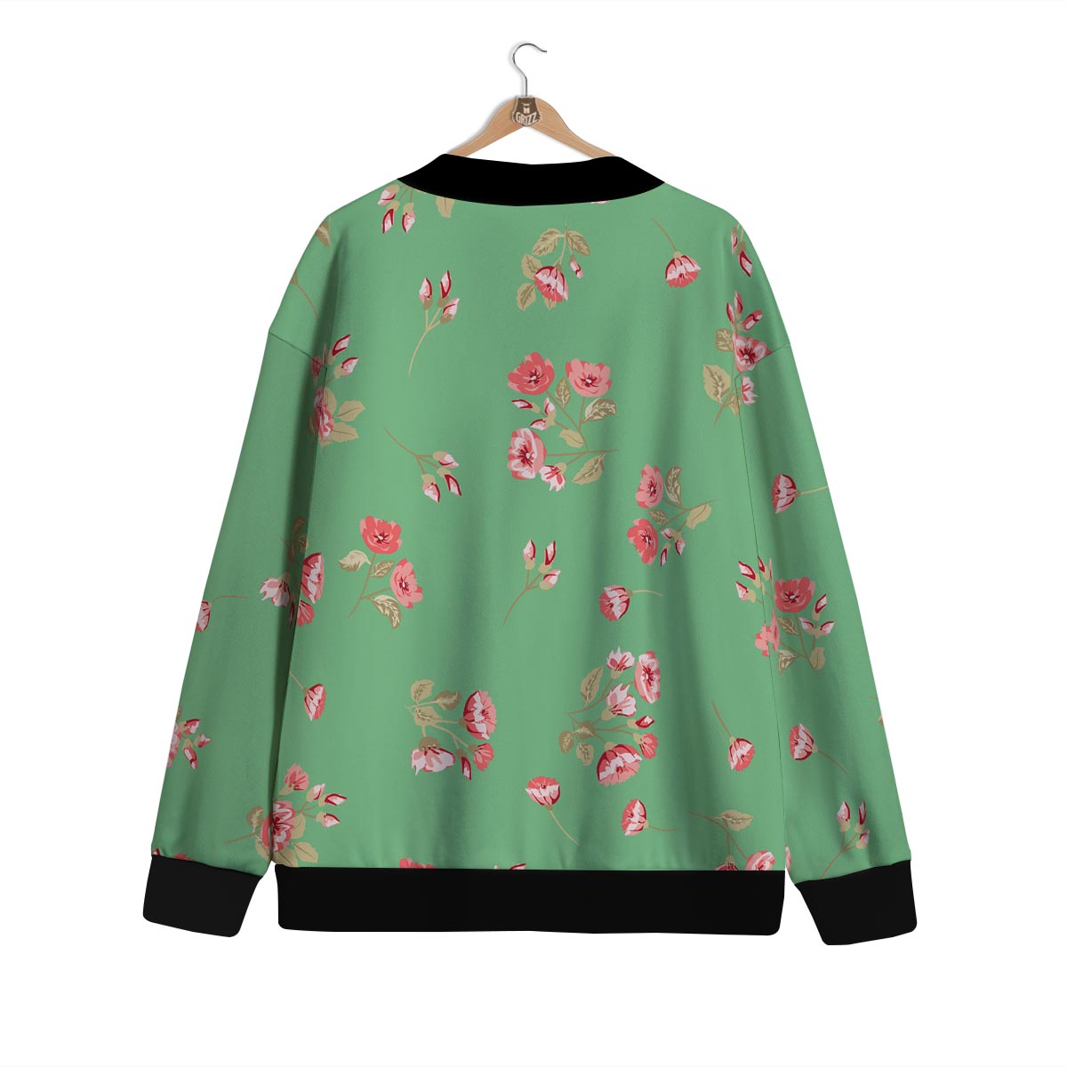 Rose Petals Print Pattern Cardigan-grizzshop