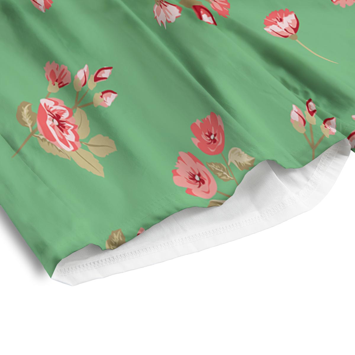Rose Petals Print Pattern Men's Athletic Shorts