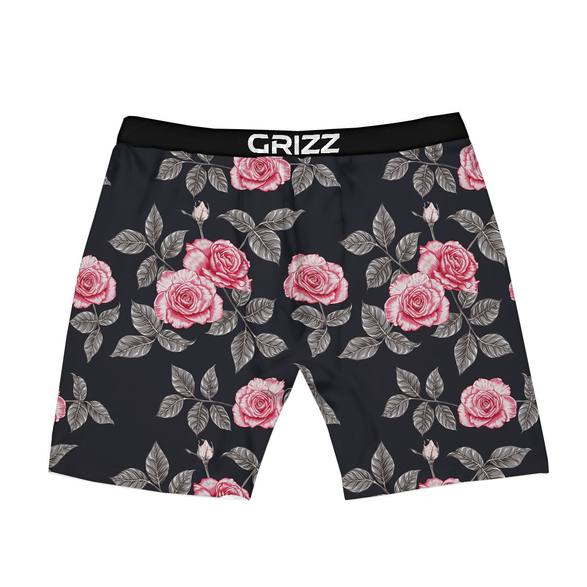 Rose Pink Print Pattern Boxer Briefs-grizzshop