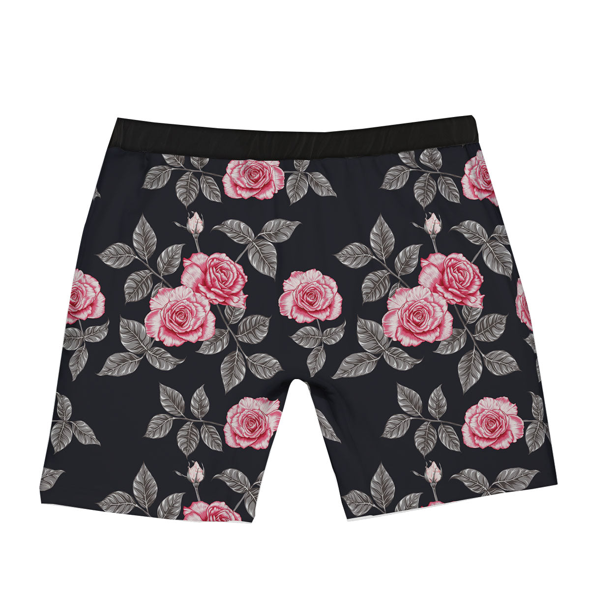 Rose Pink Print Pattern Boxer Briefs-grizzshop
