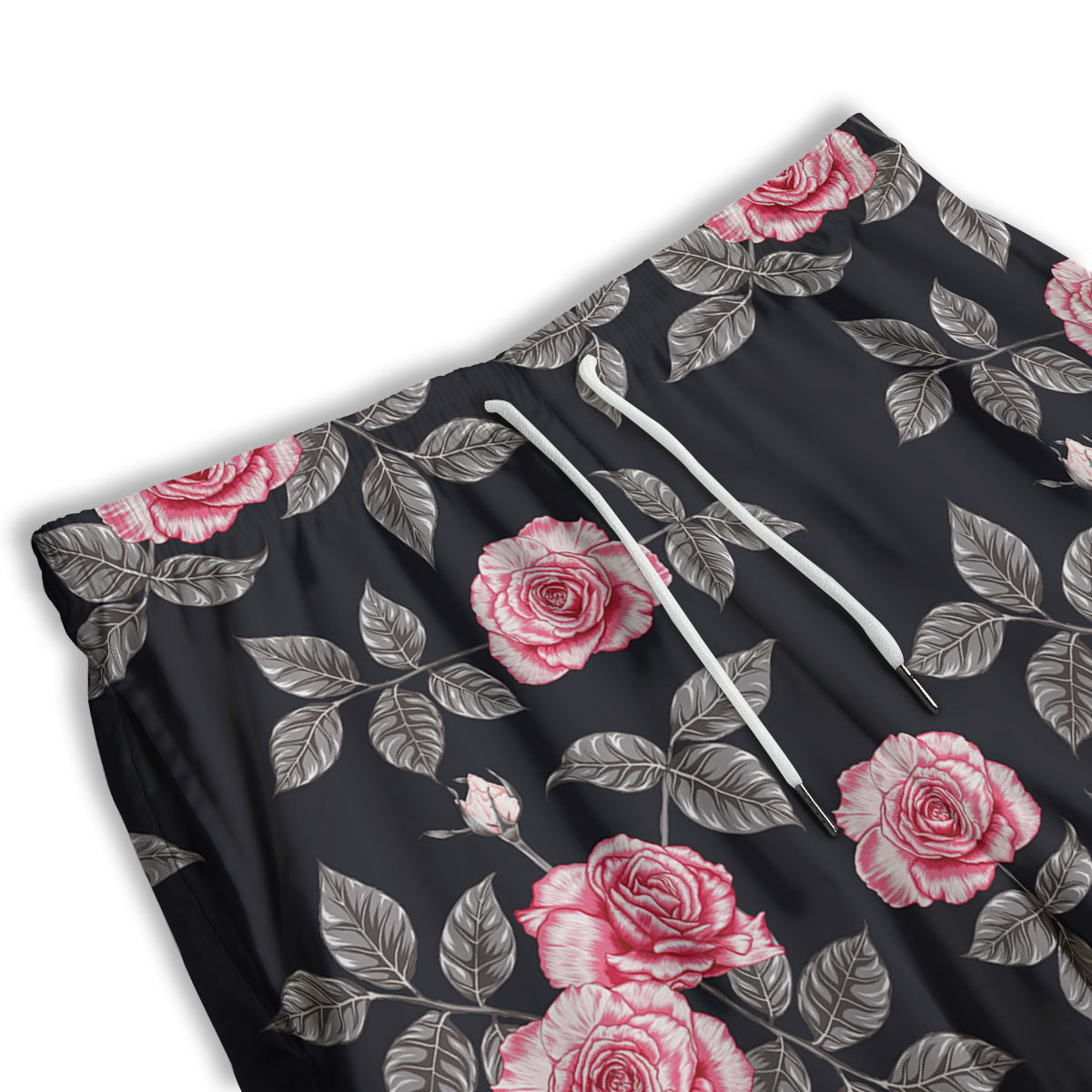 Rose Pink Print Pattern Men's Athletic Shorts