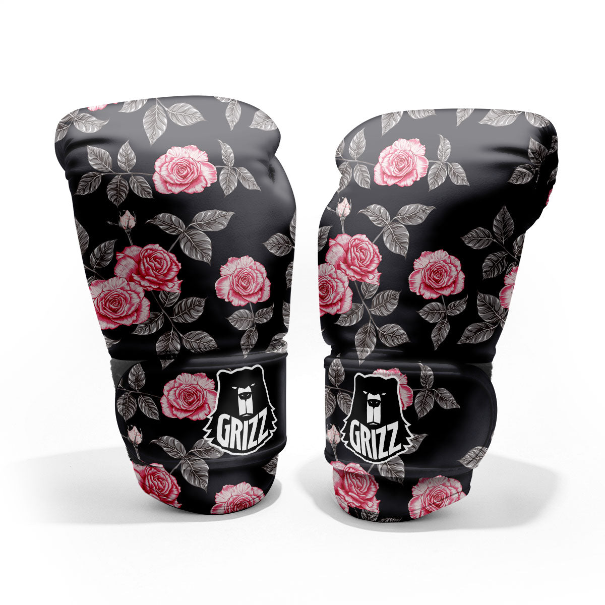 Rose Pink Print Pattern Pro Boxing Glove