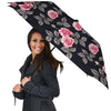 Rose Pink Print Pattern Umbrella-grizzshop