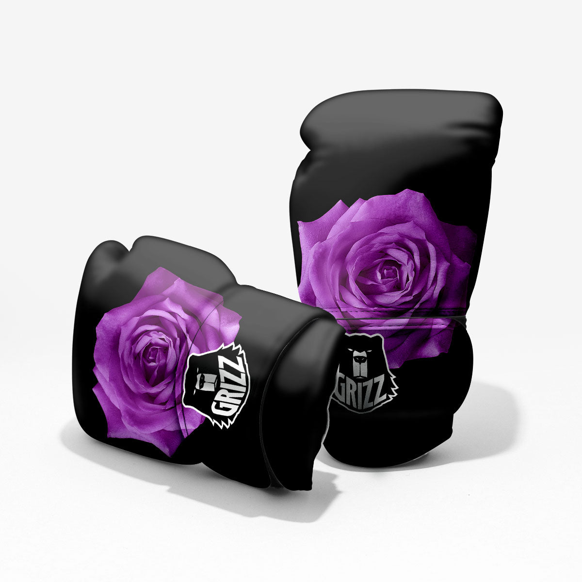 Rose Purple Dark Print Pro Boxing Glove