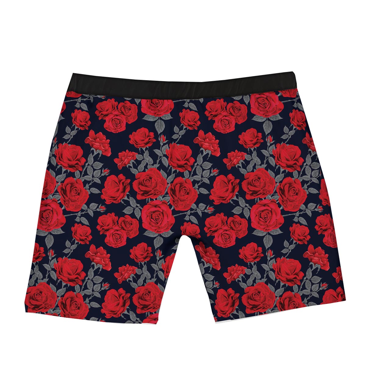 Rose Red Print Pattern Boxer Briefs-grizzshop