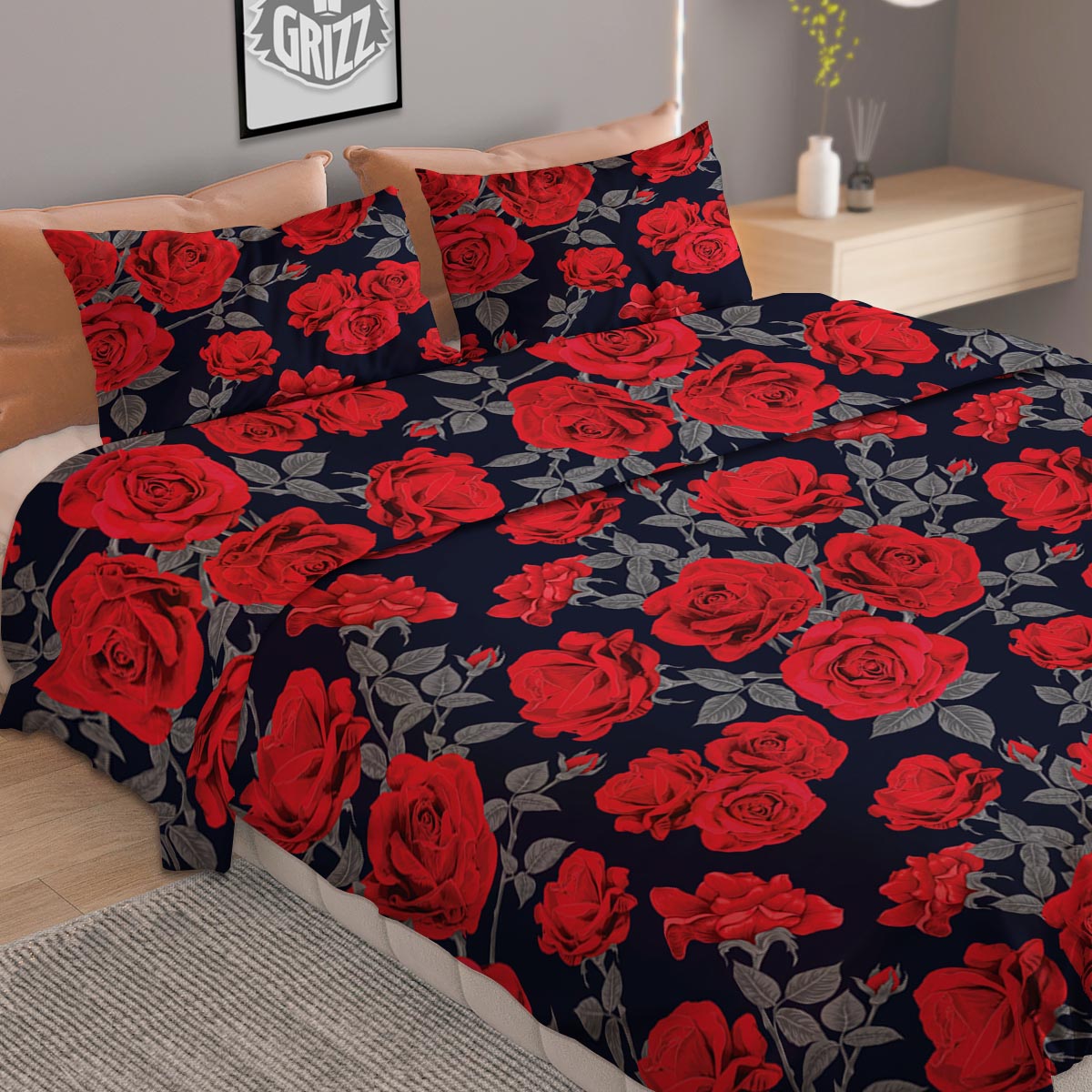 Samurai Sunset Japanese Print Duvet Cover Bedding Set