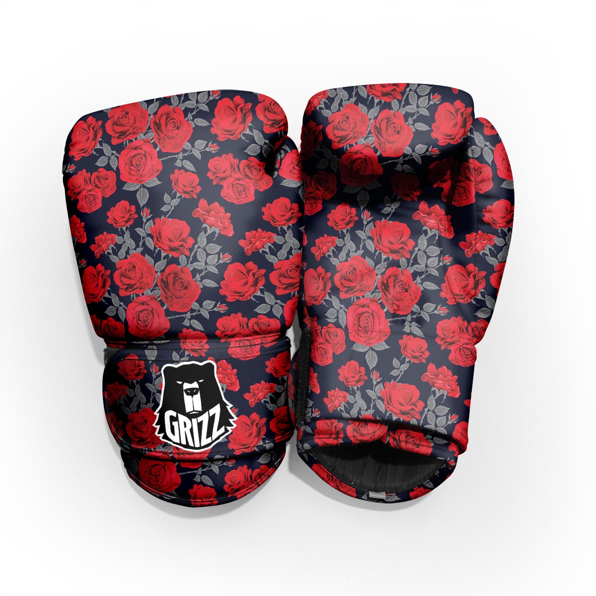 Rose Red Print Pattern Pro Boxing Glove